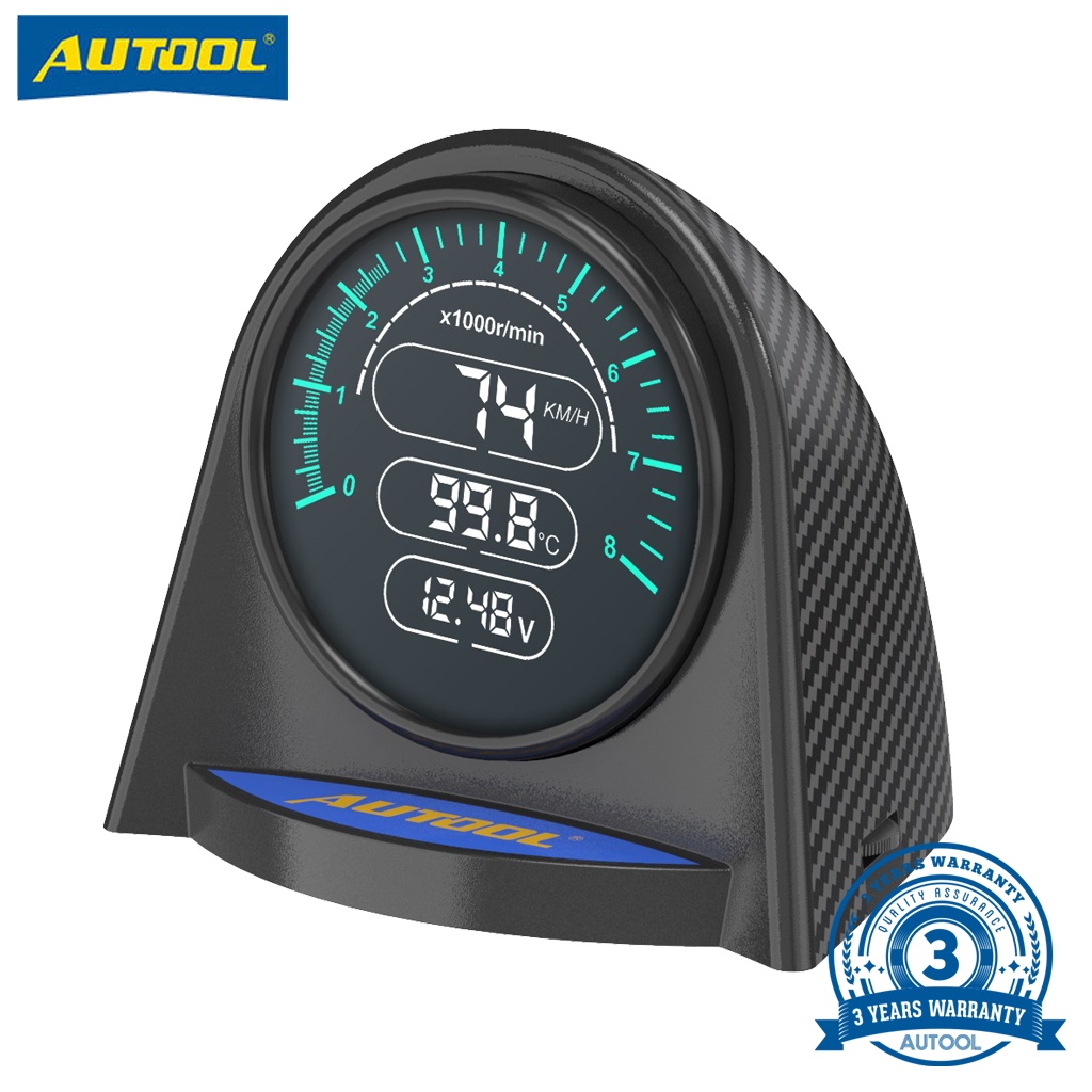 AUTOOL X70 行車電腦 通用OBD2儀表 汽車抬頭顯示器 車速表 超速預警 高清LED 水溫表 RPM發動機數據