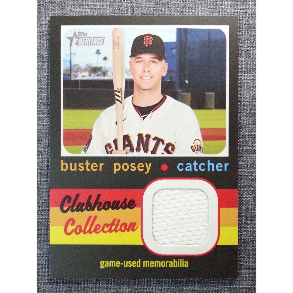 J.T. Realmuto Topps Heritage Clubhouse Collection Jersey Card 2020