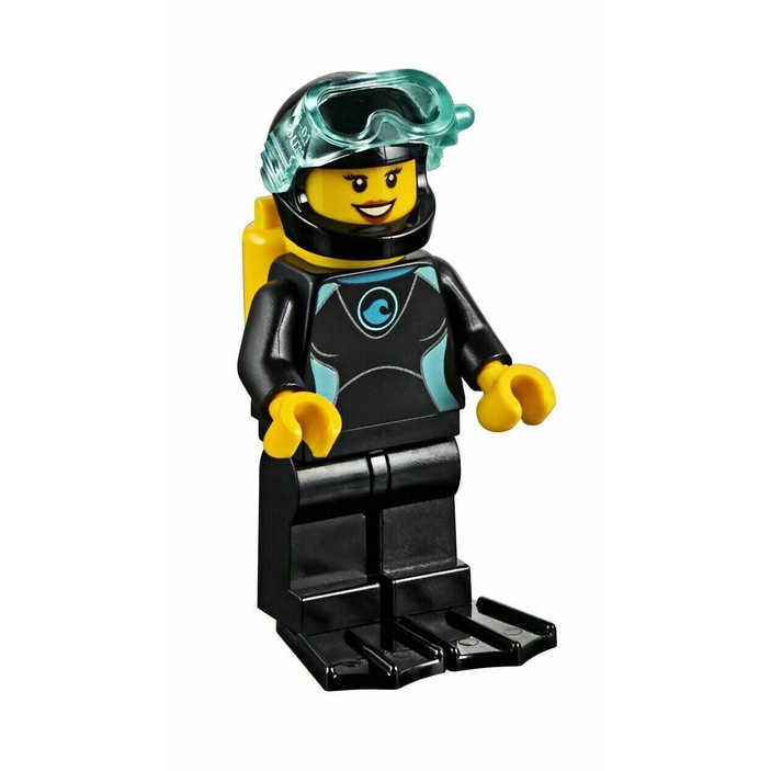 LEGO樂高 城市系列 60221 cty959 女潛水員 人仔 含配件
