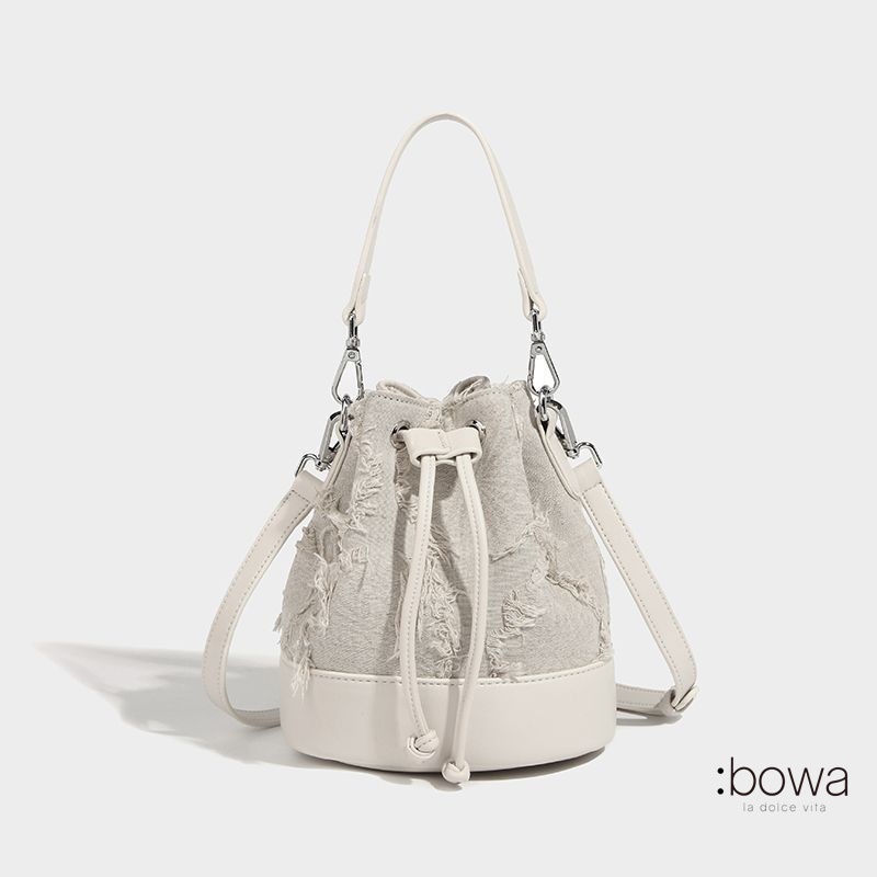 【bowa】Stitch-PureBukket系列-水桶包 米白 台灣設計品牌