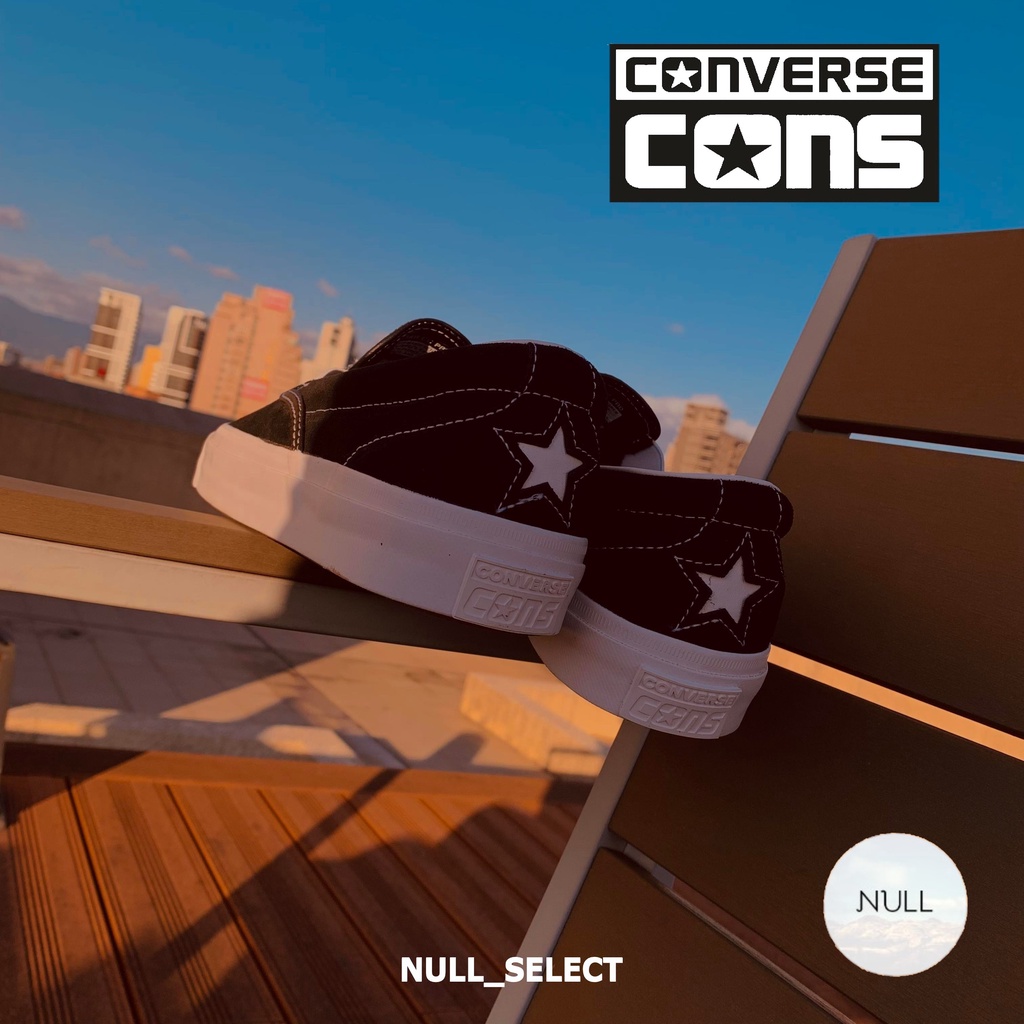 【NULL】CONVERSE ONE STAR CC PRO BLACK 黑色 板鞋 麂皮 滑板鞋 滑板系列 CONS