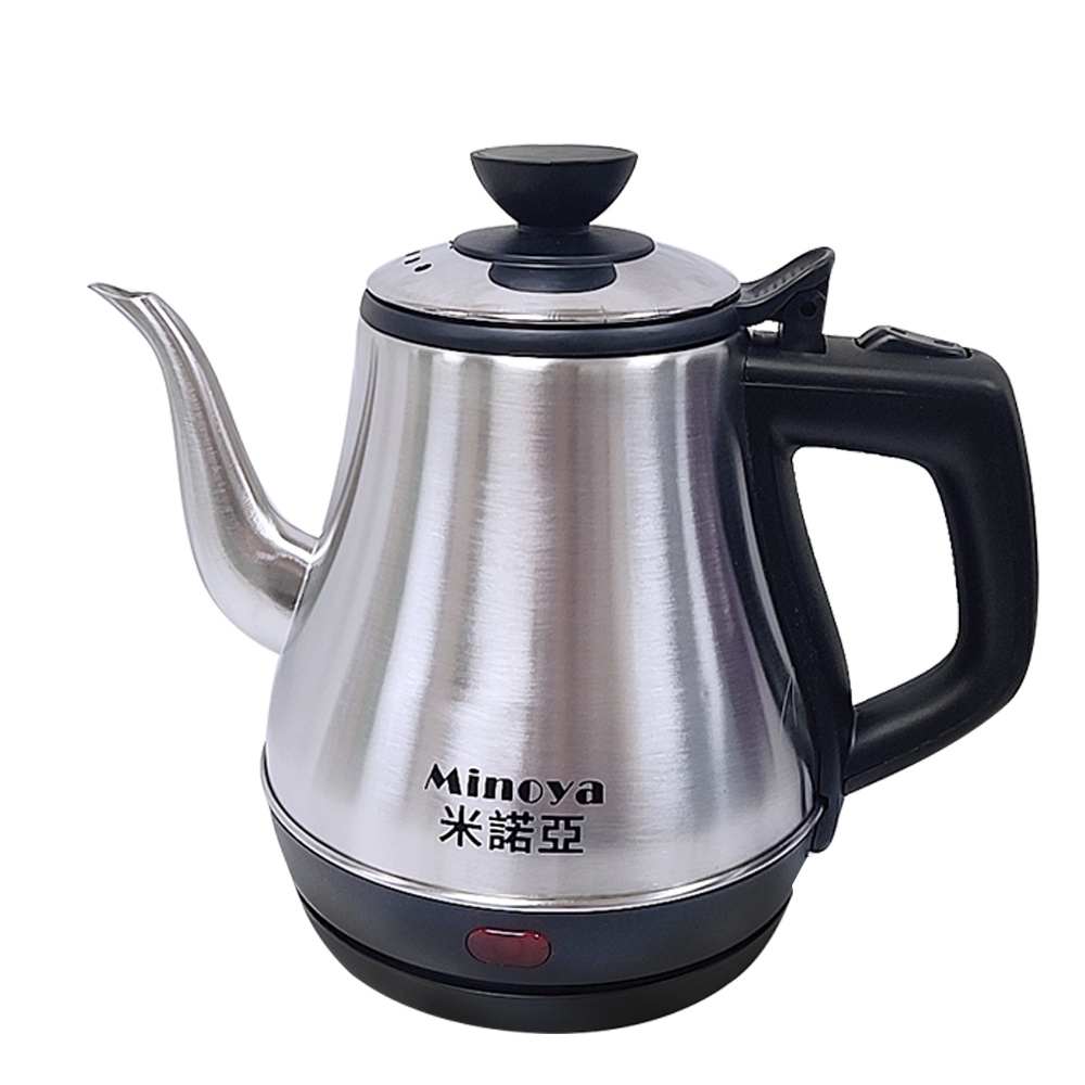 【Minoya米諾亞】1.1L不鏽鋼咖啡手沖快煮壺 電茶壺 泡茶機 MI-1103 煮沸自動斷電