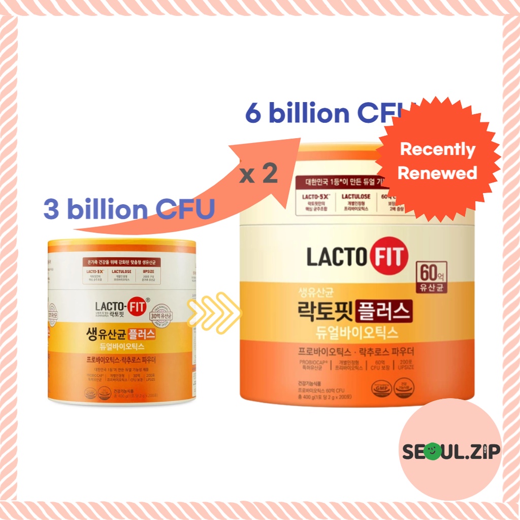 韓國 LACTO-FIT 加強 升級版 鐘根堂 LACTO FIT PLUS 5X 腸健康生 益生菌19 200包