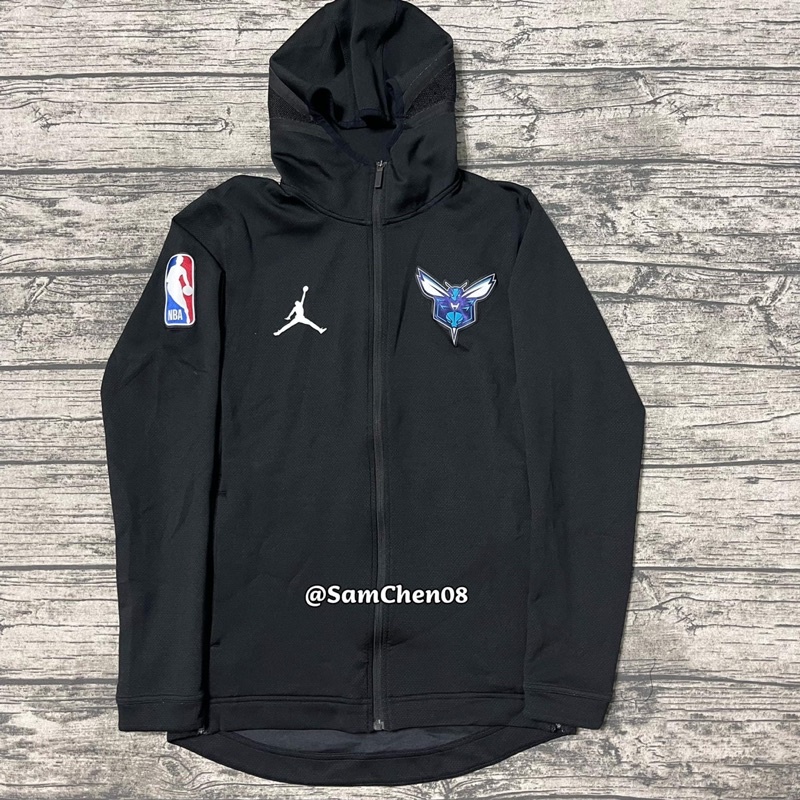 Jordan NBA 黃蜂 Therma Flex 球員版 外套 連帽 帽踢 球衣 背心 雙面 練習衣 Nike 籃球褲