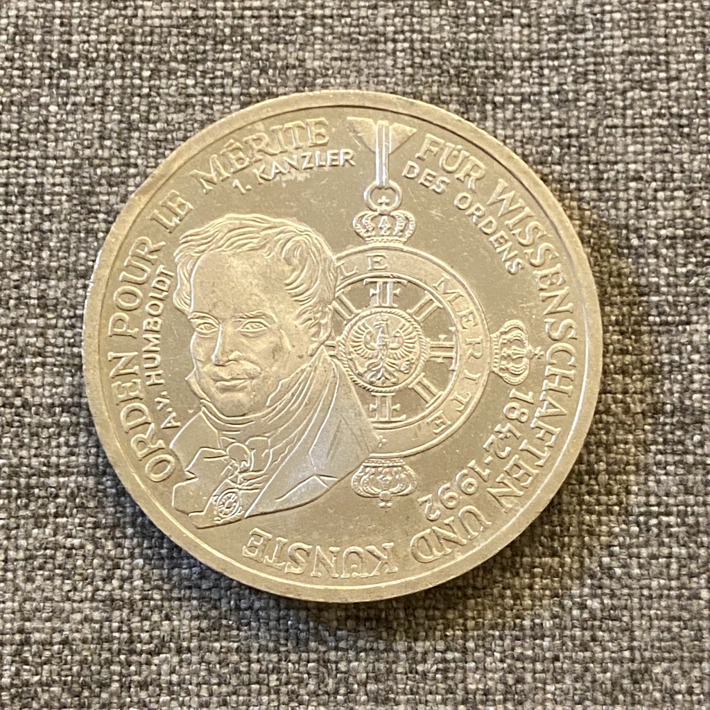 德國10元馬克紀念銀幣 / 1992年