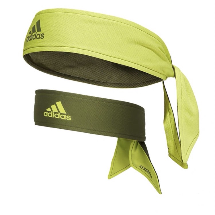 【現貨】國外購入 adidas 網球頭巾 愛迪達 吸濕排汗 雙面logo頭巾 Thiem Zverev 球星使用款