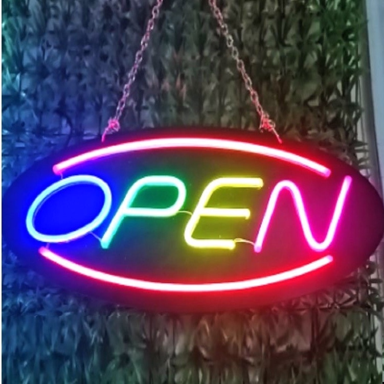 🦀🦀客製化 霓虹燈 裝飾open正在營業中霓虹燈訂製 發光字led門頭櫥窗提示招牌
