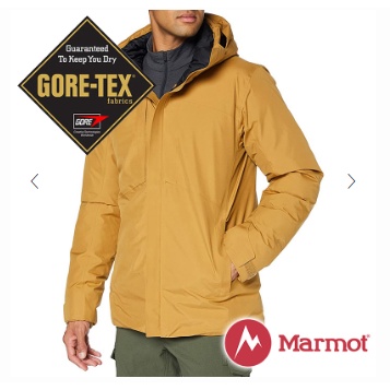 【Marmot】男 單件式GT羽絨保暖連帽外套『威士忌褐』11230-7372 戶外 休閒 登山 露營 保暖 禦寒 防風