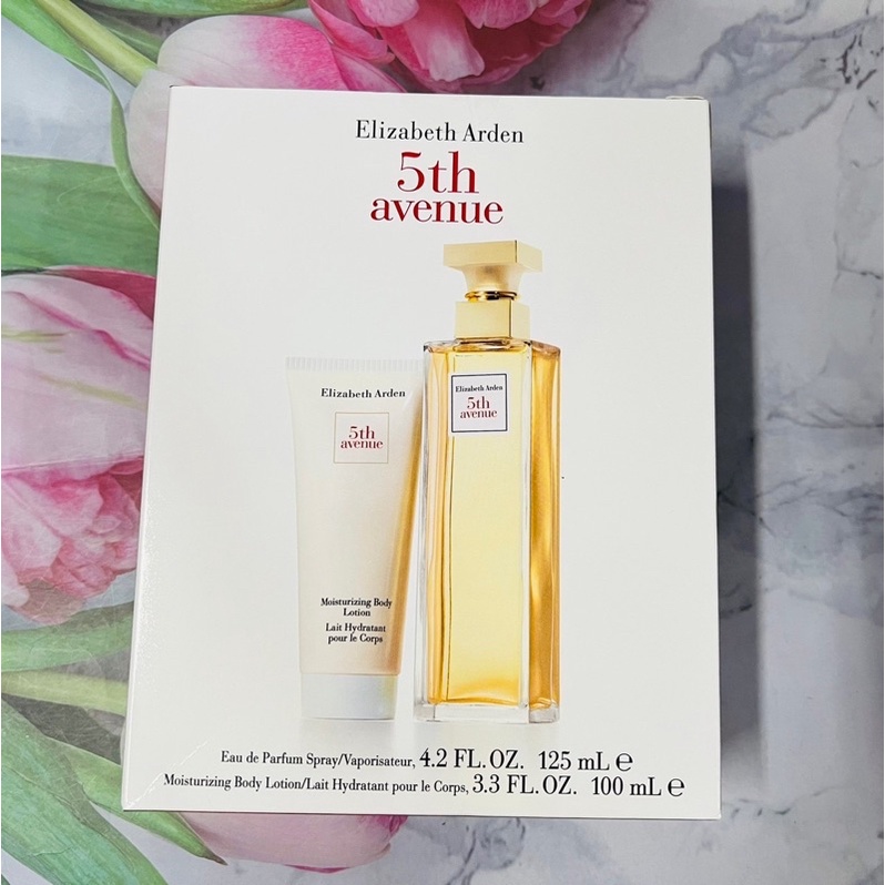 ^大貨台日韓^  Elizabeth Arden 雅頓 第五大道 女性淡香精 禮盒(香精125ml+身體乳100ml)