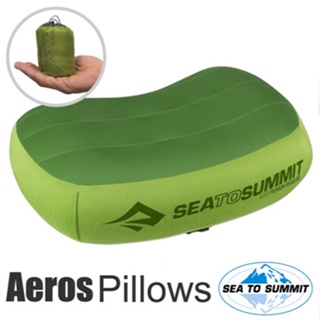 【Sea To Summit】舒適充氣枕頭/吹氣枕.靠枕.飛機枕頭.午睡枕.露營枕_萊姆綠_STSAPILPREMRLI