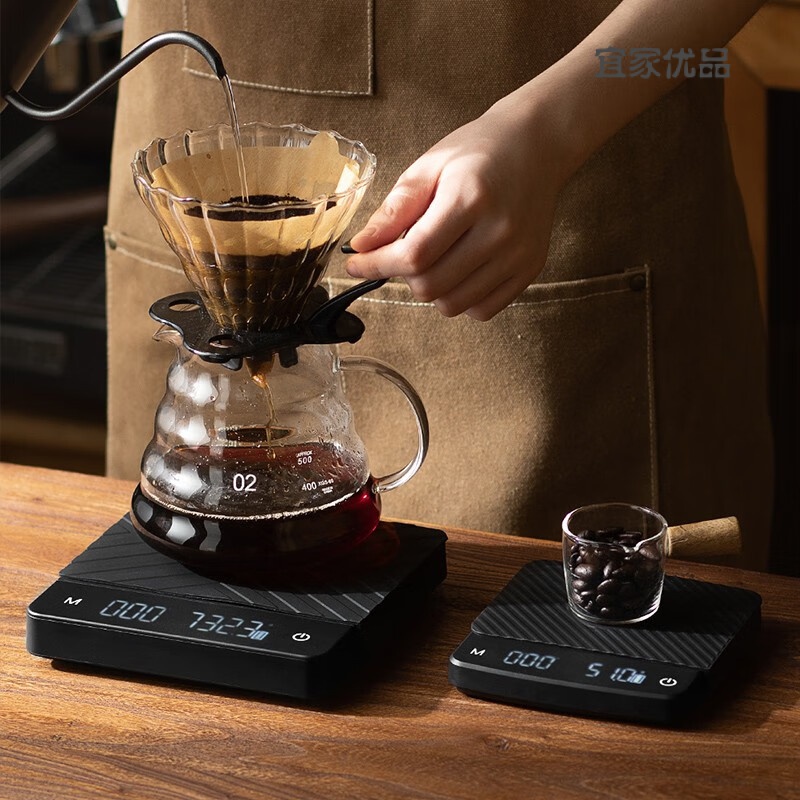 限時特賣【電子秤】半房咖啡電子秤手衝咖啡秤精準計時器稱重量咖啡稱電子磅咖啡器具 2RPY