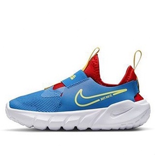 Nike Flex Runner 2 童鞋 中童 慢跑 休閒 好穿 舒適 無鞋帶 網布 透氣 藍色 DJ6040402