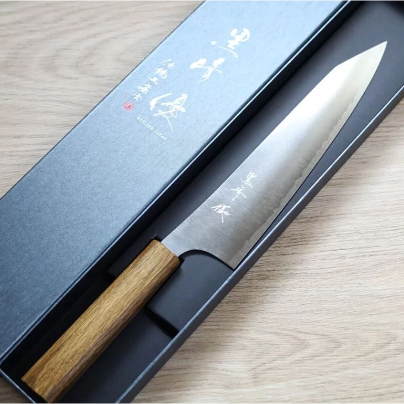 [現貨][可信用卡分期]日本製 越前打刃物 黑崎優 月光 牛刀 210mm HAP40粉末HSS鋼 主廚刀 肉類 魚類