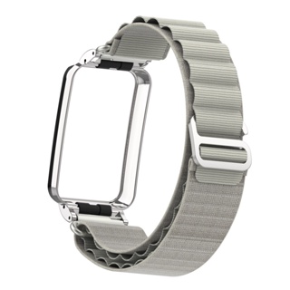 適用於 小米8pro 米7pro錶帶 高山尼龍回環 一體表帶+錶框 適用 小米手環 7 pro錶帶 小米手環7pro通用