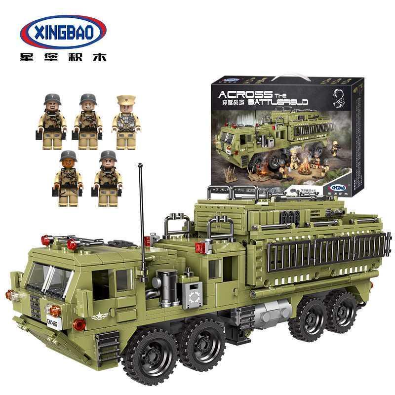 軍事積木 星堡XB06008-XB06015軍事系列穿越戰場小顆粒拼搭益智DIY積木玩具