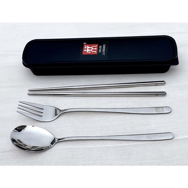 超好用 德國 雙人牌 廚房 料理 磨刀器 多功能 湯匙 5入 組 筷子 環保餐具 三件組