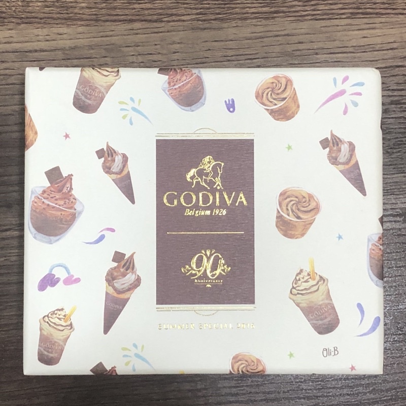 G034/香港🇭🇰 《 Godiva 》 90週年紀念 鑰匙圈紀念盒 金色鑰匙圈 吊飾禮盒