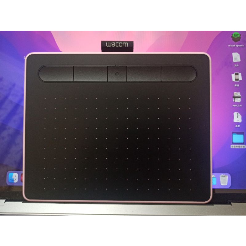 wacom intuos CTL-4100WL  繪圖板 電繪板 藍牙粉 粉色 (二手)