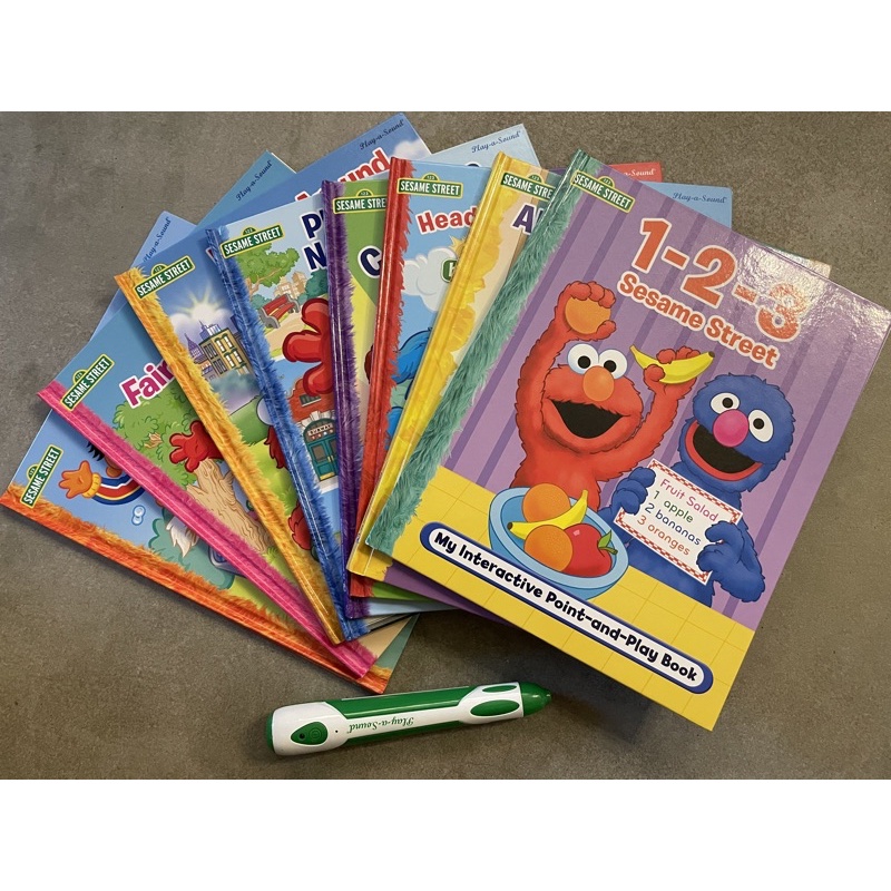 二手 極新 Sesame Street 芝麻街 點讀筆 點讀書 兒童 幼兒 幼兒園