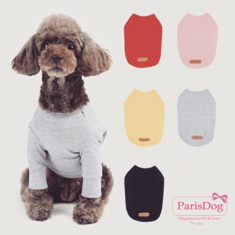 【你和我的狗】 韓國Paris Dog 寵物 圓領打底衫 寵物衣服 【現貨】 狗狗衣服 小狗衣服 中型犬衣服