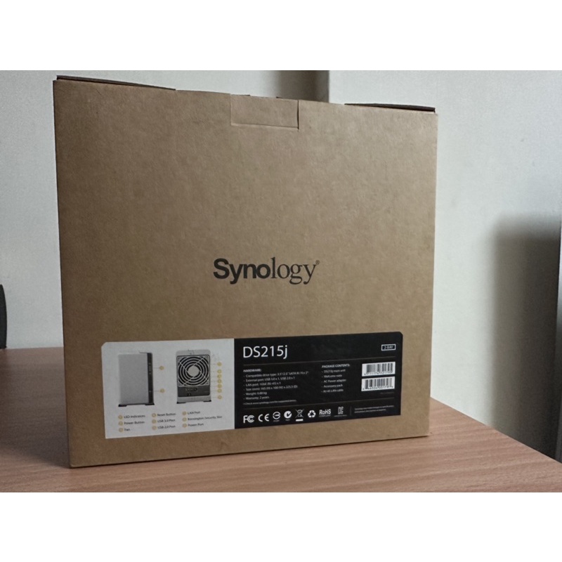 二手Synology DS215j NAS 家庭或小型辦公室儲存裝置