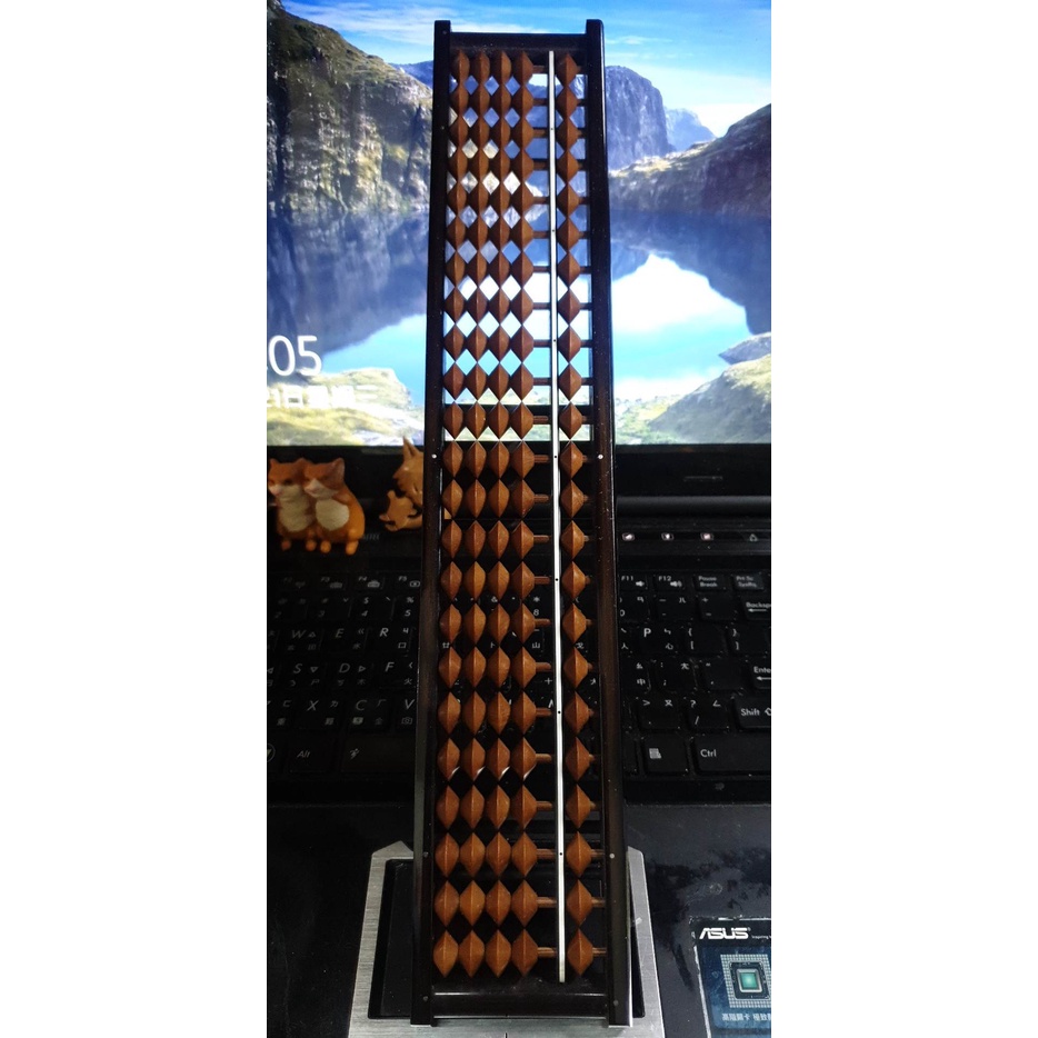 自強牌 4x23算盤 SG茶玉珠粒 4315 L Abacus塑膠珠 4x13 4130 /  2手