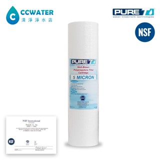 【清淨淨水店】NSF認證 PURE-T 10英吋5微米PP棉質濾心《臺灣製造品牌 》35元