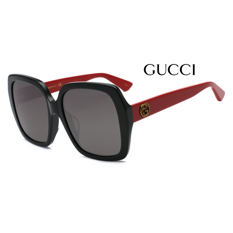 GUCCI GG0096SA 古馳太陽眼鏡｜簡約方形時尚墨鏡 女生品牌太陽眼鏡框【幸子眼鏡】