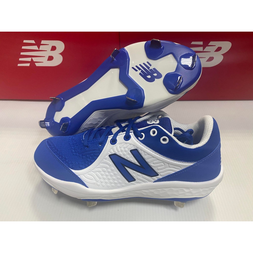 NEW BALANCE NB 2E寬楦 棒球鐵釘鞋 L3000TB5 寶藍白