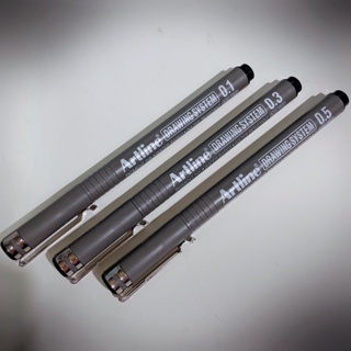 《特價》Artline 耐水性代針筆，0.1/0.3/0.5，黑色/單隻。另有12支盒裝特價。