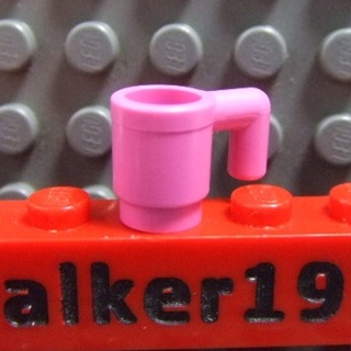 【積木2010】樂高 LEGO 深粉紅色 馬克杯 啤酒杯 咖啡杯 杯子/ 道具 3899 Dark pink(U-02)