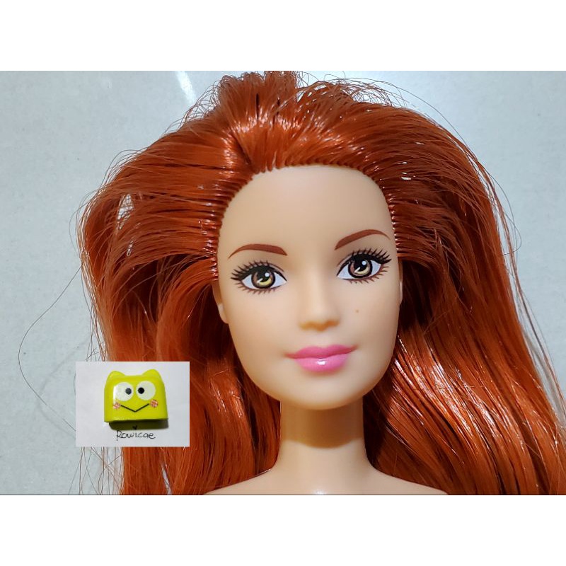 💓二手現貨💓正版芭比娃娃 裸體 橙色的頭髮雀斑的臉 Petite Body