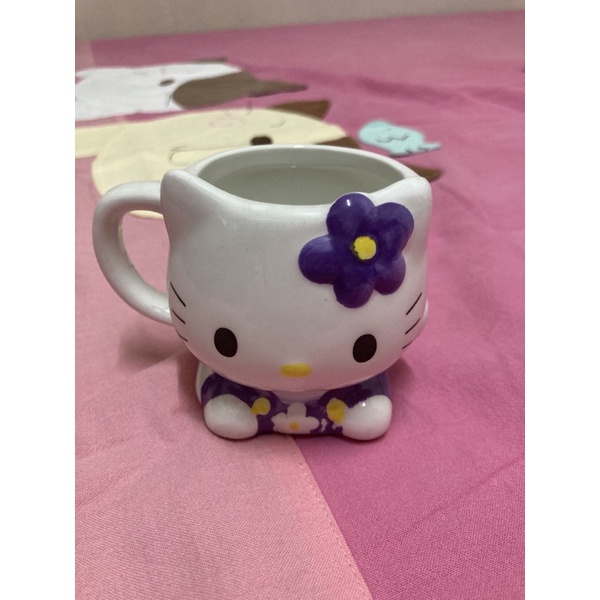 日本小樽咖啡杯，銀鐘hello kitty