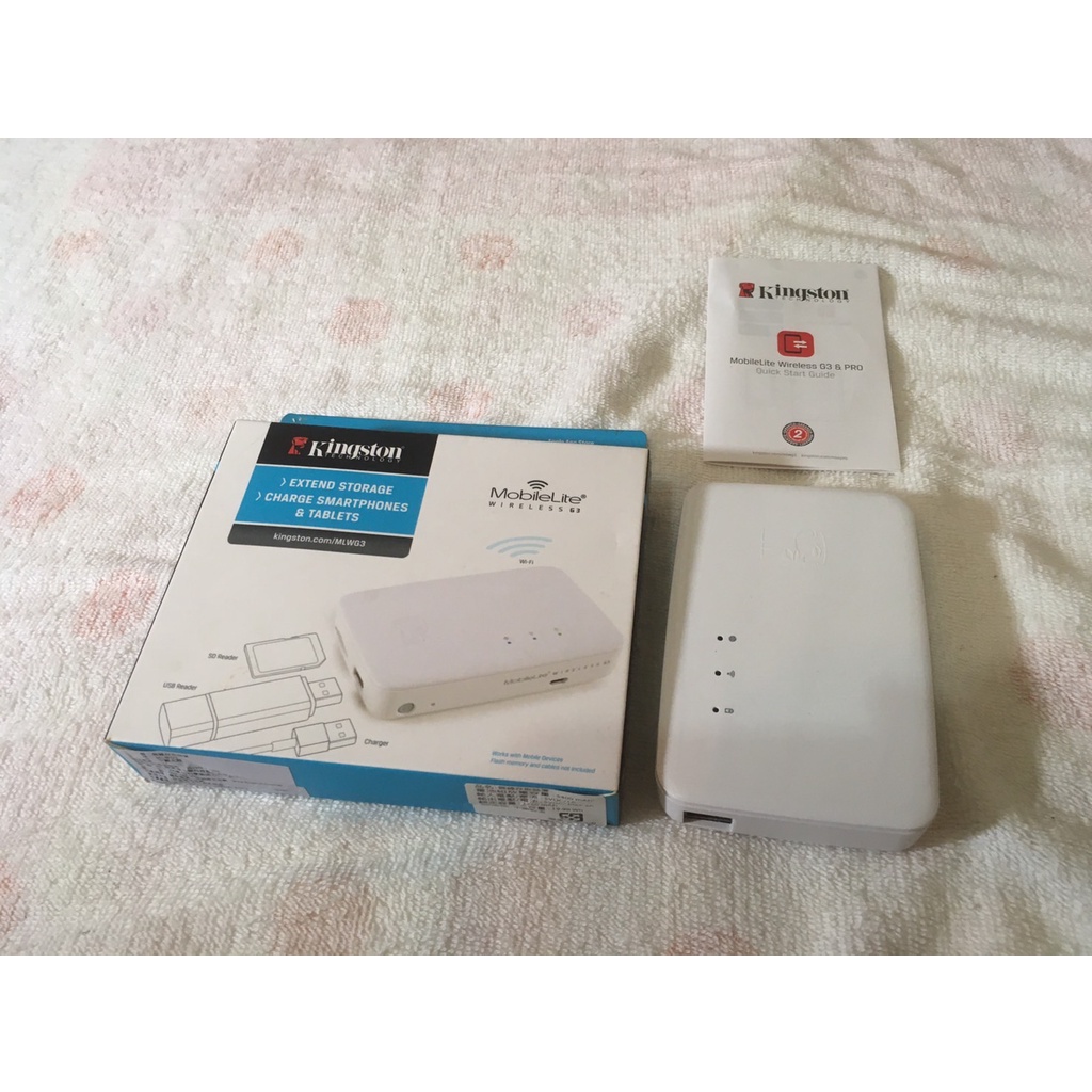 (已故障 零件機 中古出清) 金士頓 MobileLite Wireless G3 無線多功能分享器 (MLWG3)行動