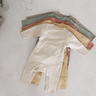 Avauma 嬰兒中性棉質緊身衣褲套裝新生兒男童女童衣服連身衣 3-18M 早安
