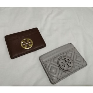 Tory burch 牛皮經典卡夾，灰色已售出喔，咖啡色$950