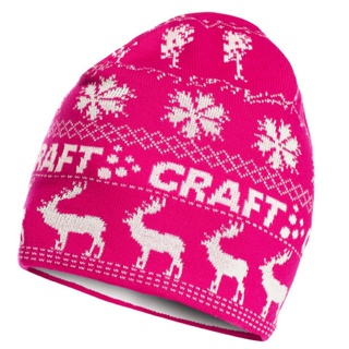 【瑞典 Craft】INGE HAT 英奇帽.彈性透氣保暖針織羊毛帽.毛線帽/內裏汗帶刷毛_桃紅_1900370