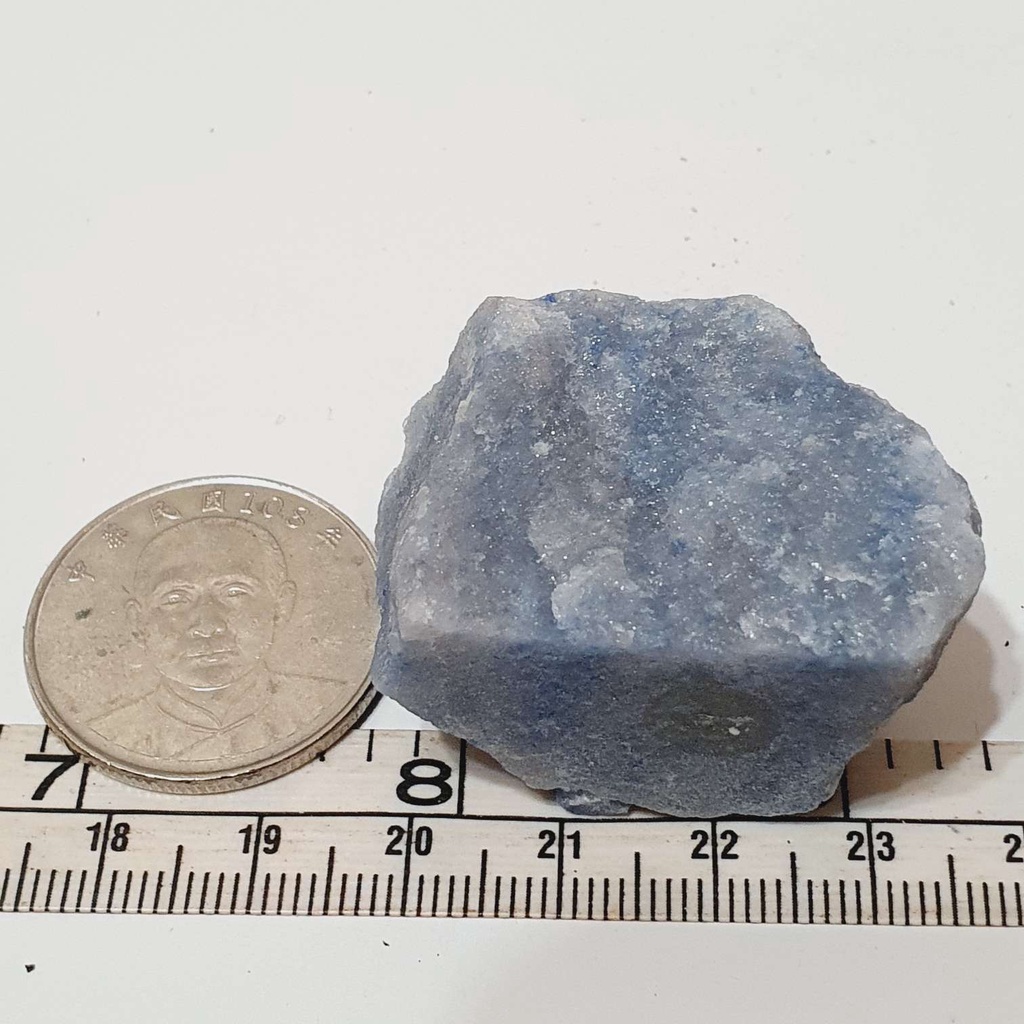 藍線石 40g 原礦 原石 礦石 小礦標 收藏 教學 標本 礦物標本7 [jessica510612]