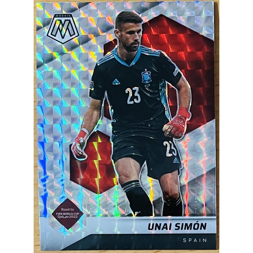 UNAI SIMON 格亮閃卡 世界盃 2021-22 Panini Mosaic #126 西班牙隊 足球卡