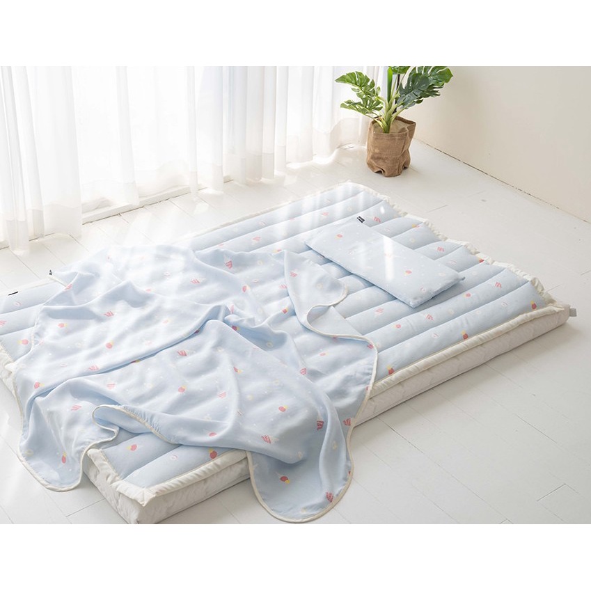 Lolbaby 酷床上用品套裝、毛毯+墊子+3D網枕、人造絲、人造絲