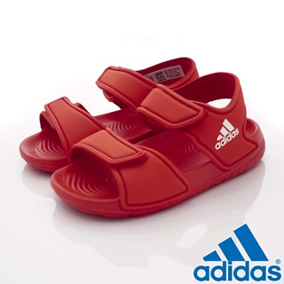 adidas><愛迪達休閒運動涼鞋2139紅(中小童)15.5cm(袋裝)