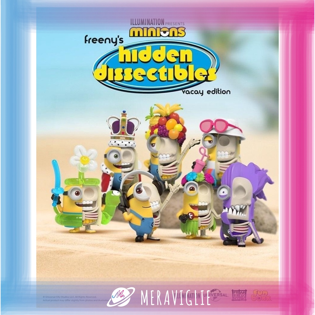 【M.M小舖】『預購』 12月 Mighty Jaxx 盒玩 半剖MINIONS迷你兵團-海邊假期系列 小小兵 小黃人