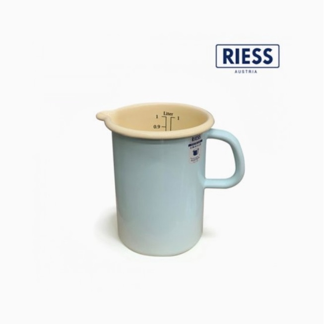 Riess 量杯 1L,搪瓷,奧地利製造