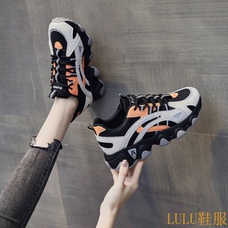 【LULU鞋服專櫃】PLOVER啄木鳥新款運動鞋女春鞦百搭舒適軟底輕便休閒韓版老爹鞋
