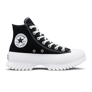 CONVERSE厚底 高統帆布鞋 男女 黑×白 增高全新含運