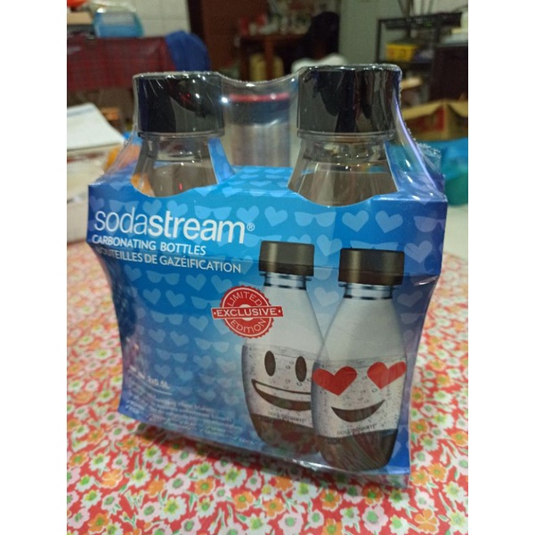 全新 sodastream 專用 水滴型 水瓶 500ML Emoji 氣泡水瓶