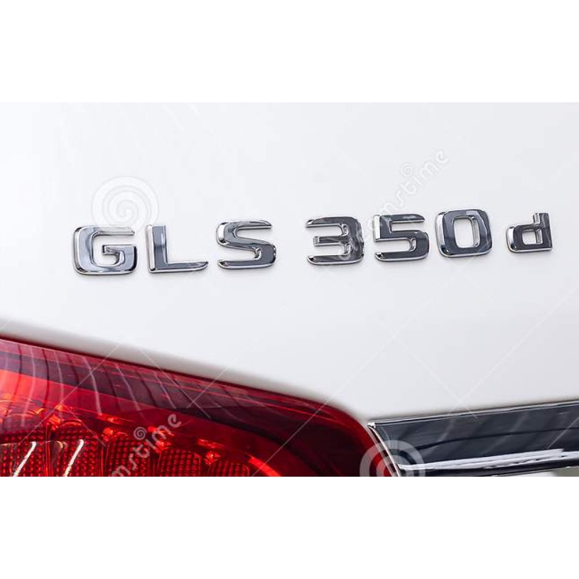 圓夢工廠 BENZ 賓士 GLS X166 GLS350 GLS350d 鍍鉻銀 尾門車標 字貼 字標 標誌 同原廠款