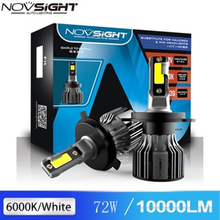 NOVSIGHT 72WLED燈 汽車大燈 套件N39 H1 H3 H4 H7 H11 9005 881一對機車燈泡