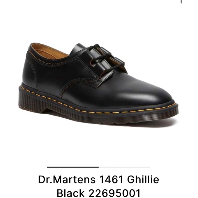 [二手]馬汀大夫 黑皮鞋 38號 特殊款式 門市購買 Dr.martens 1461 ghillie 原價6880