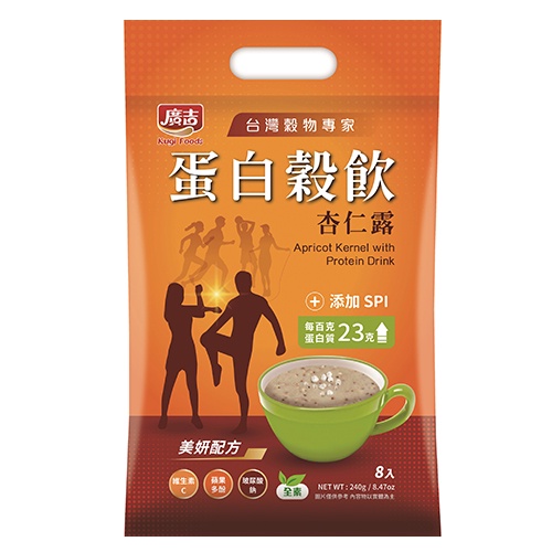 廣吉 蛋白穀飲杏仁露(30G/8入)【愛買】